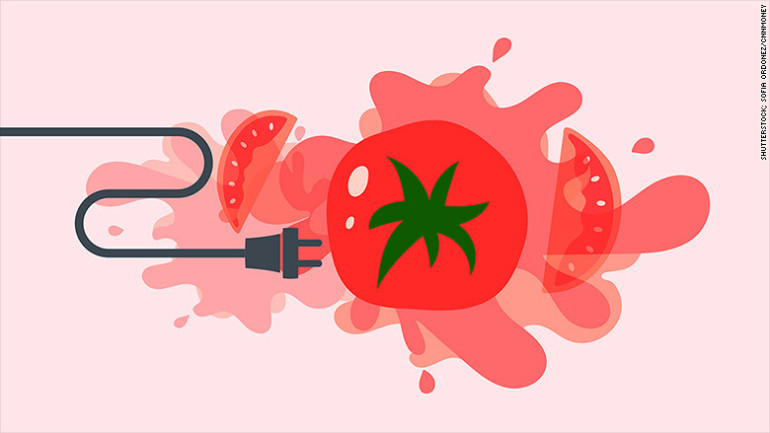 New alternative to power source: tomato

 