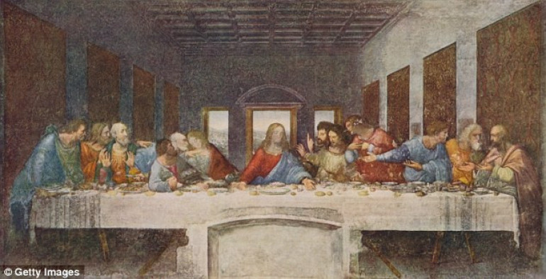 Hidden message in da Vinci's Last Supper: Claims artist left out halos to show Jesus was a 'common mortal'