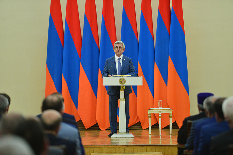 ԼՂ խնդրի կարգավորման ճանապարհին միակողմանի զիջումներ չեն լինելու. Սերժ Սարգսյան ԼՂ խնդրի կարգավորման ճանապարհին միակողմանի զիջումներ չեն լինելու. Սերժ Սարգսյան