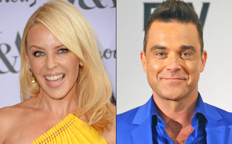 Kylie Minogue teases new duet with Robbie Williams