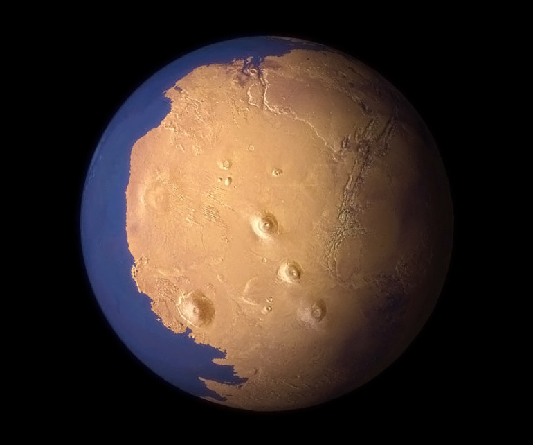 Some ancient Mars lakes came long after others (photos)