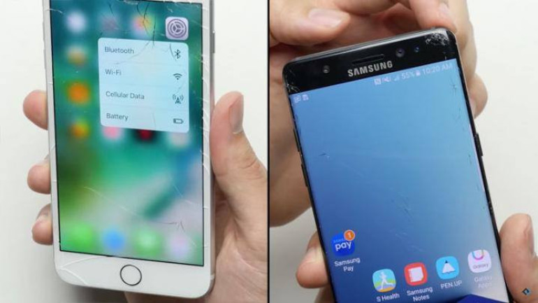 Որն է առավել դիմացկուն. iPhone 7 Plus և Galaxy Note 7 սմարթֆոնները «դաժան» թեսթի են ենթարկվել (տեսանյութ)