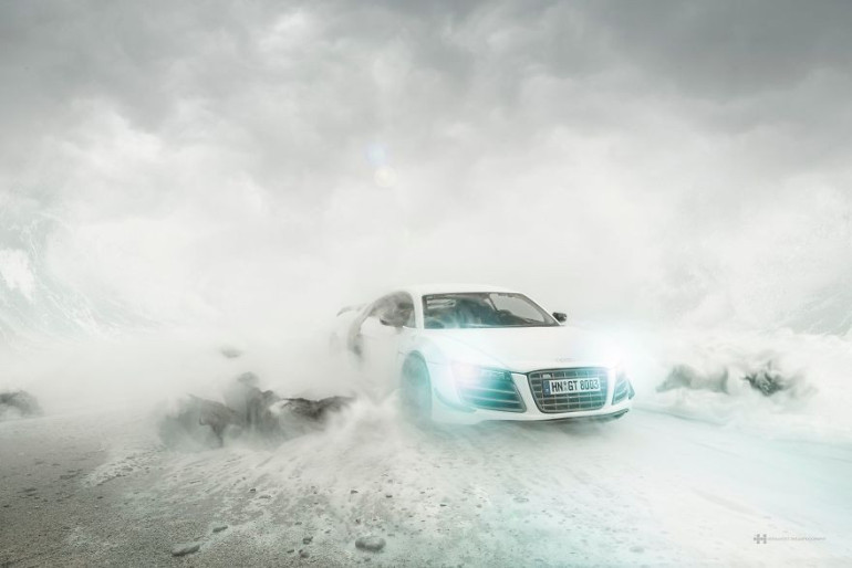 Audi R8 սպորտքարի գովազդը նկարահանվել է խաղալիք ավտոմեքենայի միջոցով (լուսանկարներ)