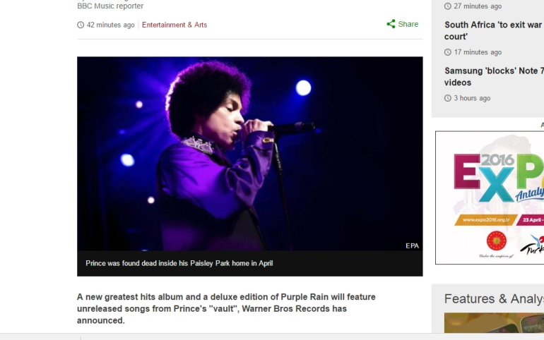 Prince hits set for release on two new albums

 