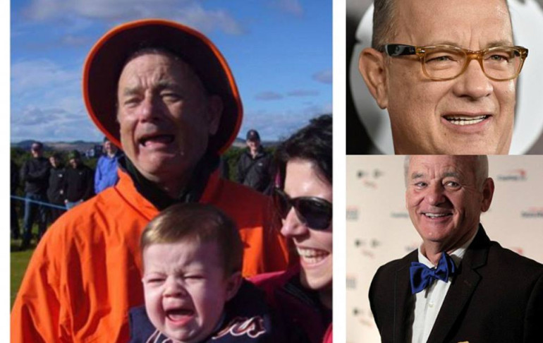 Bill Murray or Tom Hanks? Photo taken at the famous St Andrews golf course goes viral as internet users argue about which actor it is