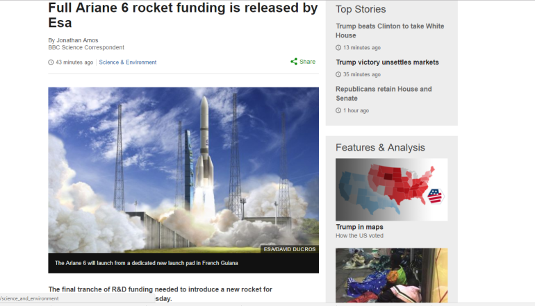 Full Ariane 6 rocket funding released by Esa