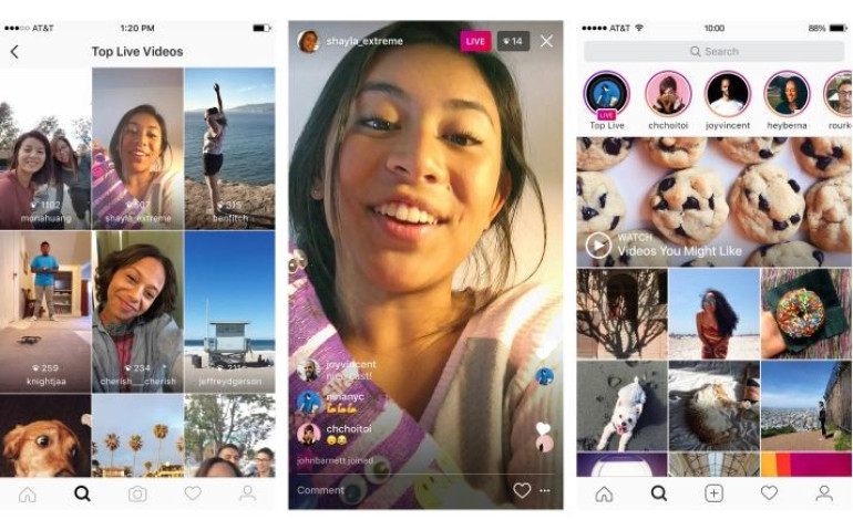 Instagram запустил прямые видеотрансляции