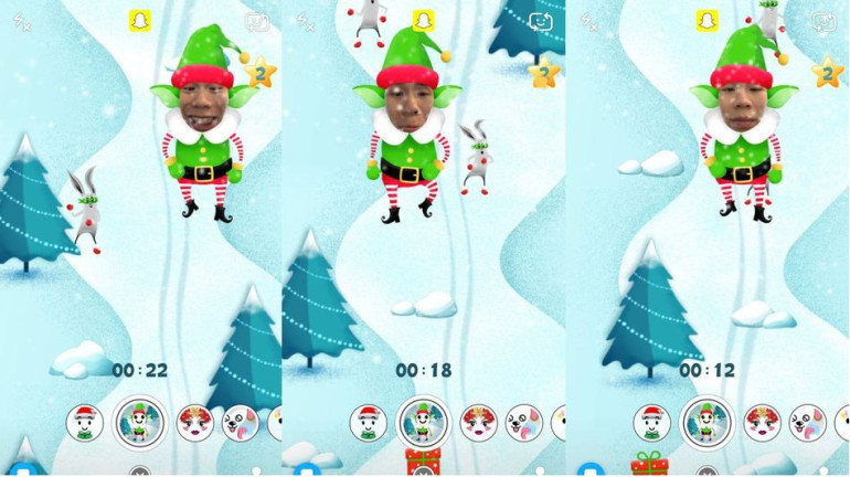 Snapchat unveils game playing with users’ face            
 
