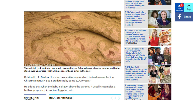 Ancient Nativity scene discovered inside Egyptian cave