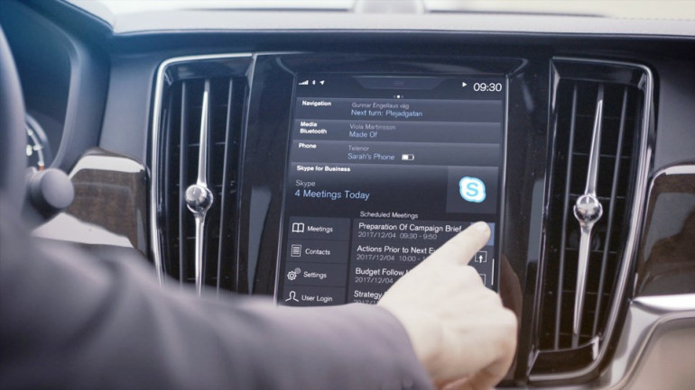 Volvo-ն առաջին անգամ մեքենայում Skype է ներկառուցել (տեսանյութ)