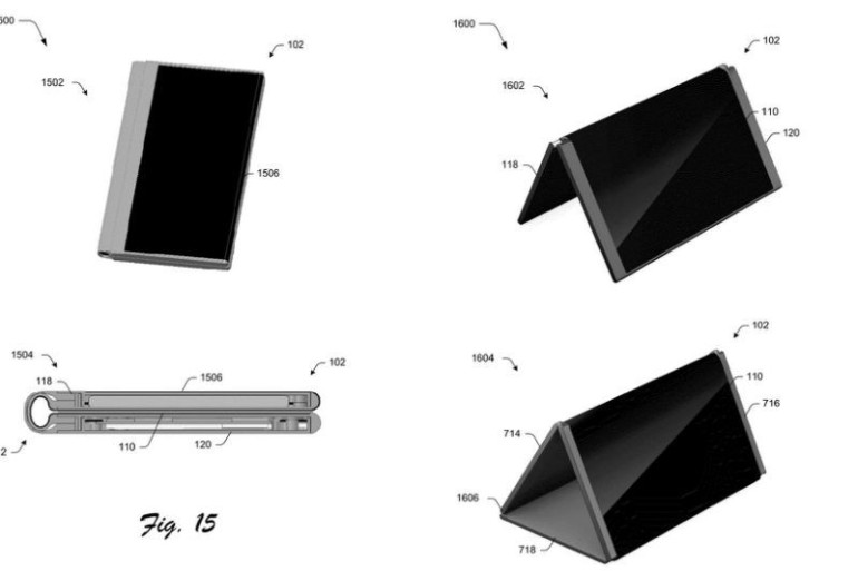 Microsoft patent reveals foldable phone that turns into a tablet