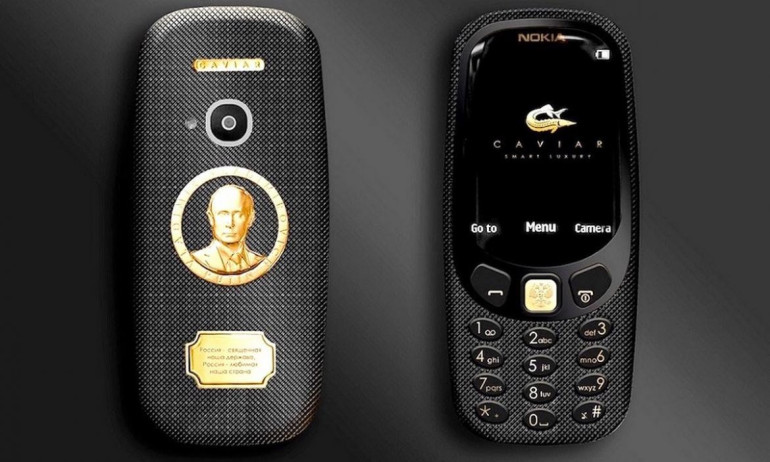 Nokia 3310-ը՝ Պուտինի ոսկեզօծ պատկերով. Caviar-ը ներկայացրել է 3.000 դոլարանոց նորույթը