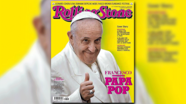 Հռոմի Պապը՝  Rolling Stone ամսագրի շապիկին
