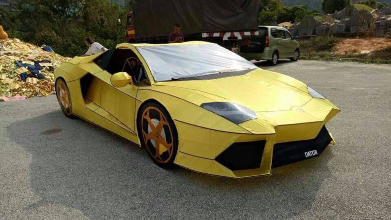 Թայվանցին պատրաստել է Lamborghini սուպերքարի թղթե կրկնօրինակն` «այն աշխարհ» ուղարկելու համար