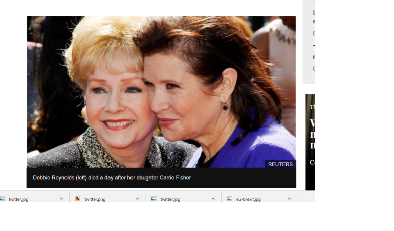 Carrie Fisher and Debbie Reynolds fans say good-bye at public service