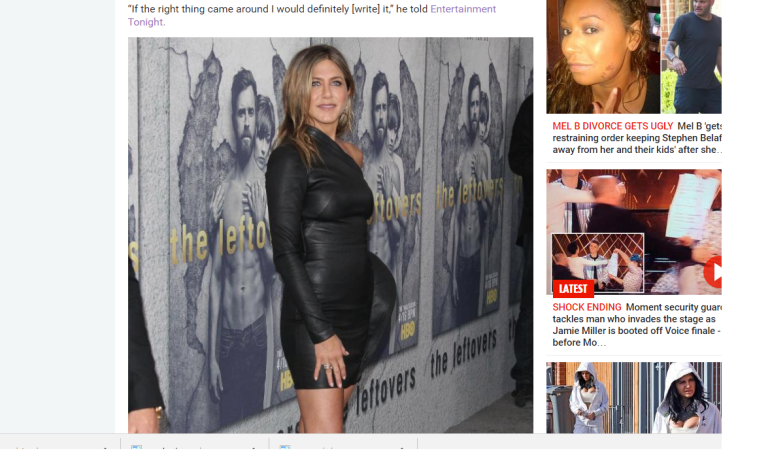 Jennifer Aniston steals show in skintight black leather dress as she cuddles up to husband Justin Theroux at The Leftovers premiere