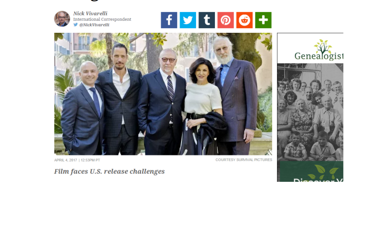 Armenian Genocide movie premiers at Vatican
