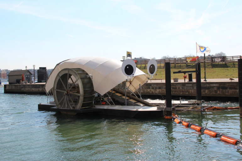 Meet Mr Trash Wheel who eats trash for lunch