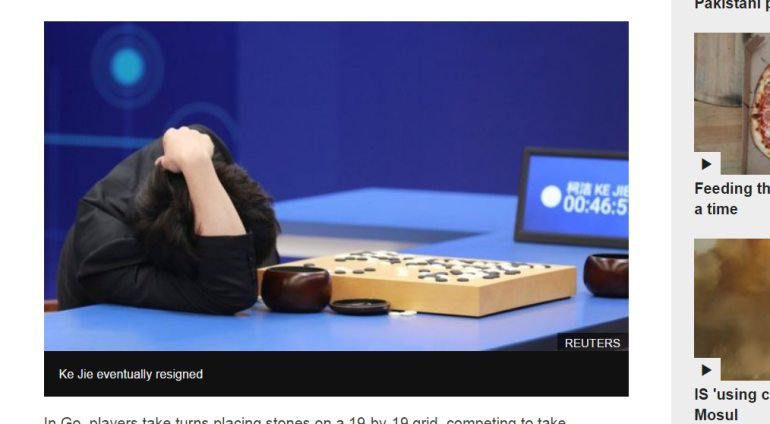 Google AI defeats human Go champion