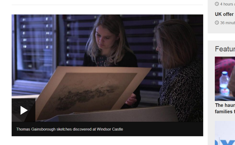 'Thrilling' Gainsborough sketches discovered in Windsor Castle collection