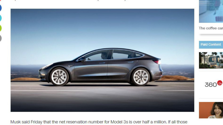 Tesla delivers its first 30 Model 3s in historic moment