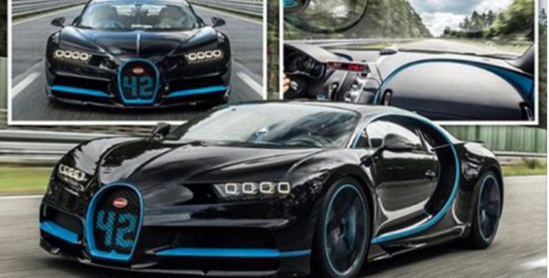 0-249MPH and then back to zero in 41.96 seconds! New 1,500bhp Bugatti Chiron hypercar sets incredible speed record