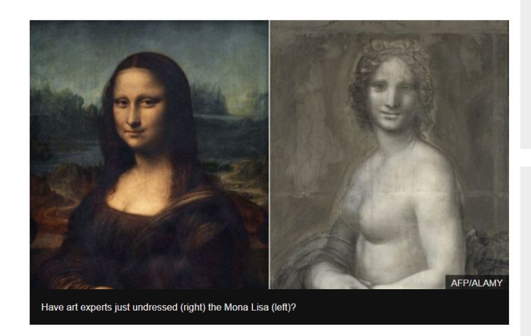 'Mona Lisa nude sketch' found in France