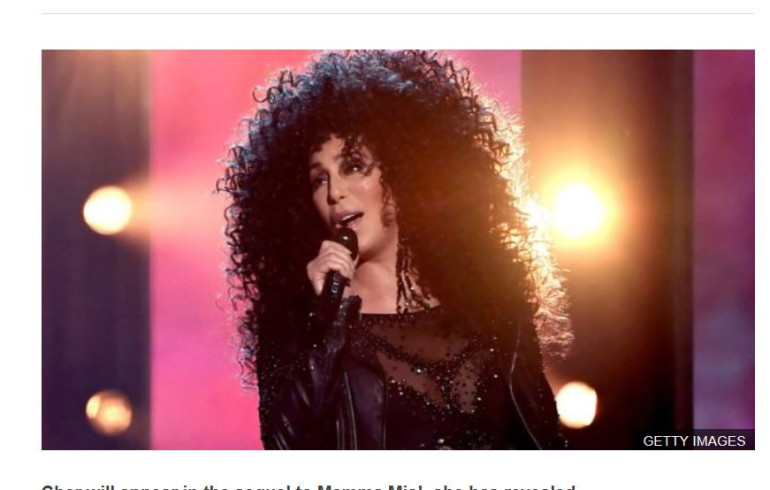 Cher to appear in Mamma Mia! sequel