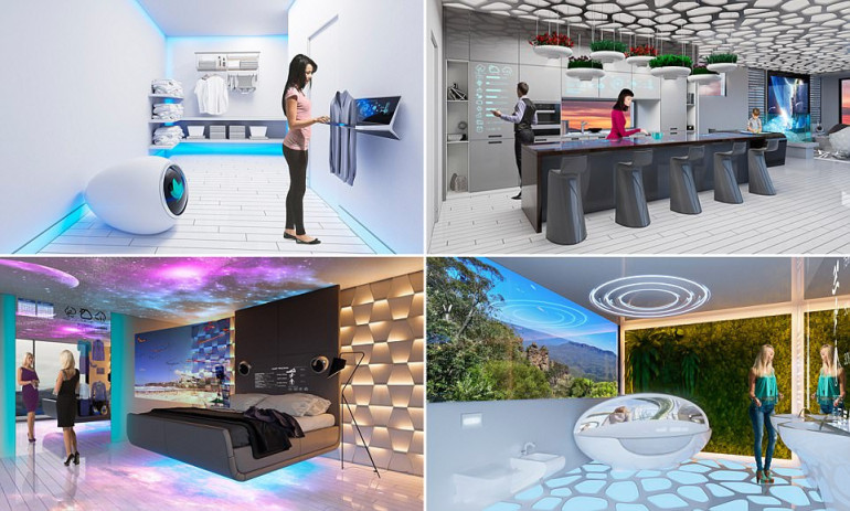 Introducing the house of the future: From smart mirrors that recommend outfits to fridges that peel and cook food