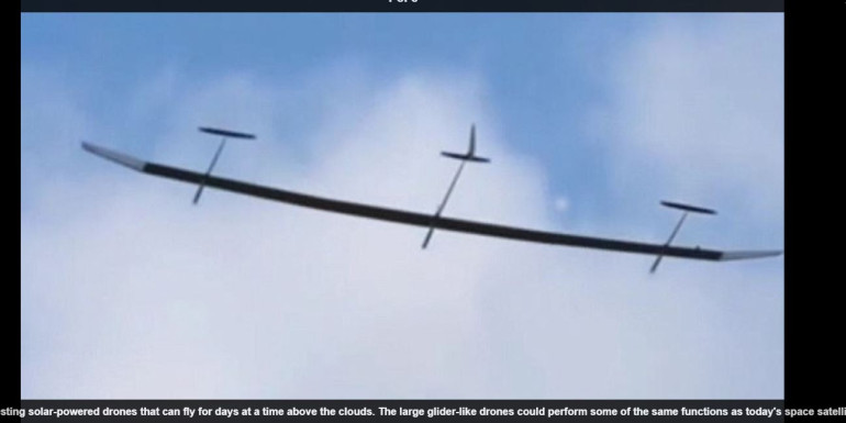 Russia testing solar-powered drones that can fly for days at a time above the clouds