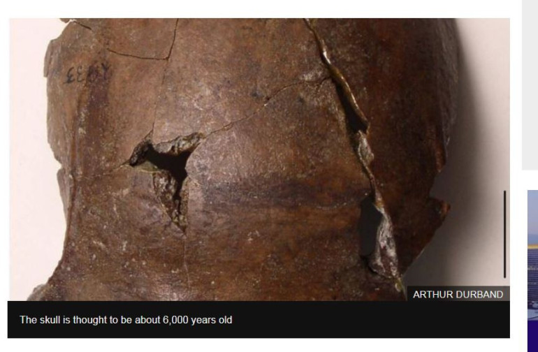 Ancient skull found to be 'oldest tsunami victim'