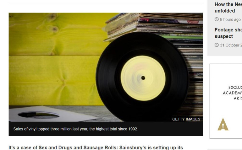 Sainsbury setting up record label