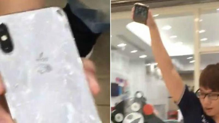Տղամարդը մի քանի անգամ վայր է գցել նոր գնած iPhone X-ը՝ դրա որակը ստուգելու համար (տեսանյութ)