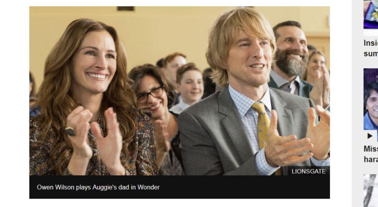 Julia Roberts left  'speechless' for Wonder role