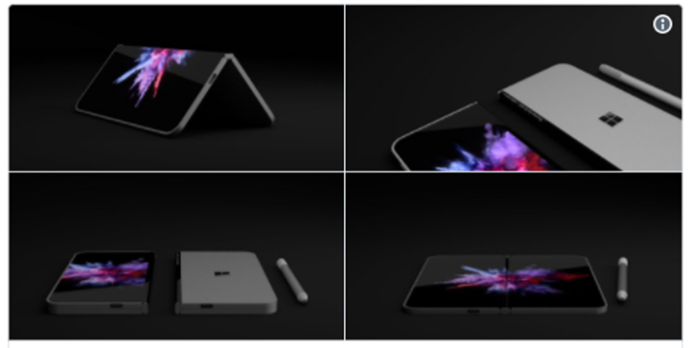 Microsoft designing foldable mobile device