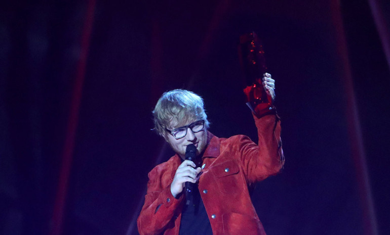 Էդ Շիրանը հաղթող է ճանաչվել Brit Awards-ի «Համաշխարհային ճանաչում» անվանակարգում