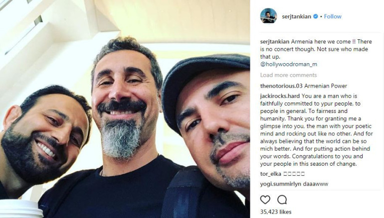 Serj Tankian ‘not planning any concert’ in Armenia