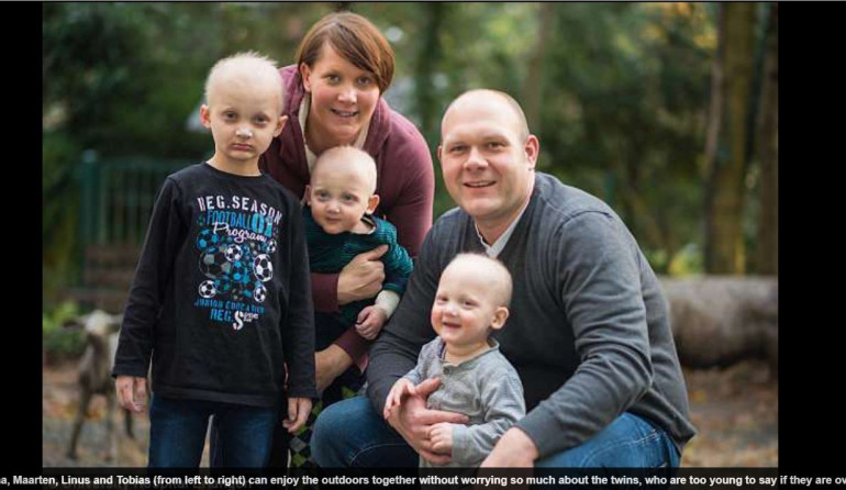 German twins who were the first ever babies treated for a genetic disease in womb thriving two years after doctors gave potentially lethal diagnosis