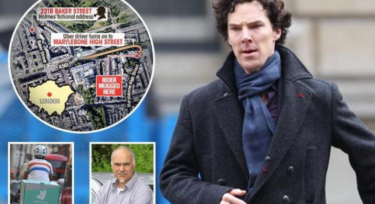 Sherlock star Benedict Cumberbatch 'saves cyclist from attack
 