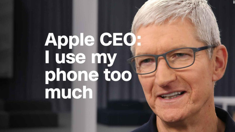 Tim Cook complains about 'iPhone’s bad habits

 