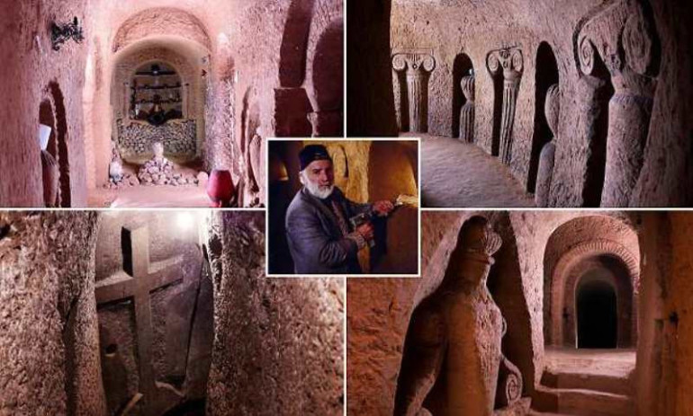 Ավելի քան 23 տարի 1 մարդու կողմից փորված և 20 մ խորության վրա գտնվող աշխարհում. The Daily Mail-ն անդրադարձել է Առինջ գյուղի ստորգետնյա քարանձավին (լուսանկարներ)