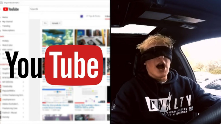 YouTube запретил опасные видео на фоне флешмоба с завязанными глазами