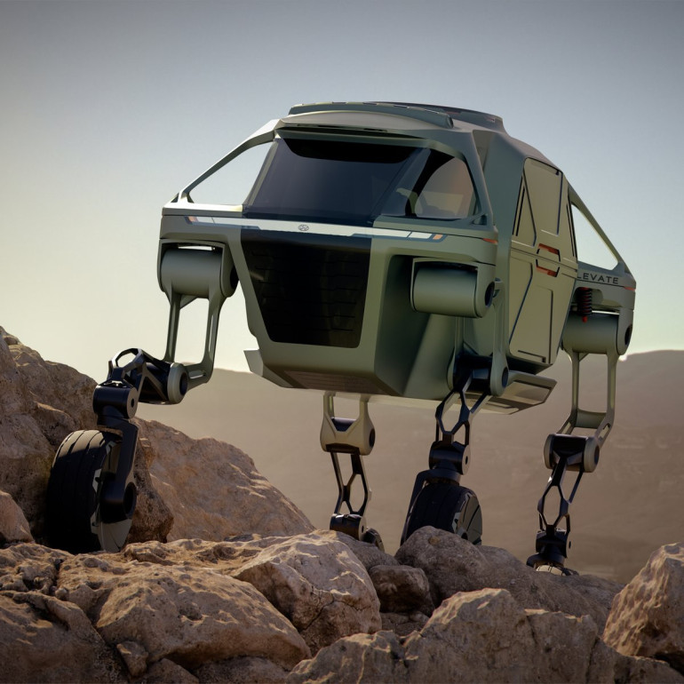 Hyundai Elevate. ինչպիսին է աշխարհում առաջին քայլող մեքենան