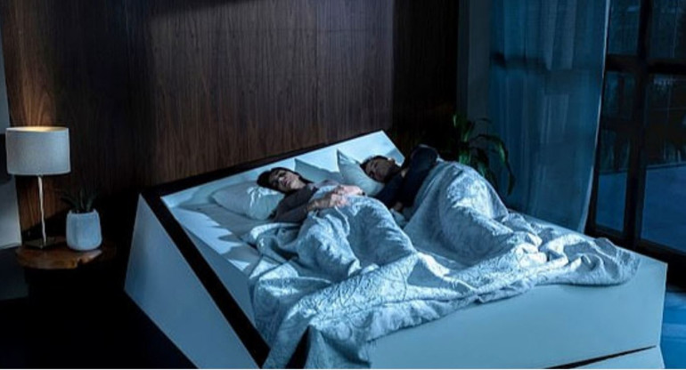 Ford invents 'smart bed' that rolls selfish sleepers back to their own side