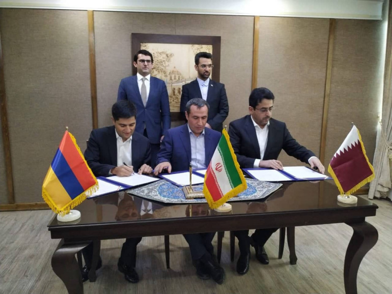 Հայաստանի, Իրանի և Քաթարի միջև Թեհրանում ստորագրվել է փաստաթուղթ, որով նախատեսվում է ստեղծել ինտերնետի տարանցիկ կապուղի տարածաշրջանի երկրների համար