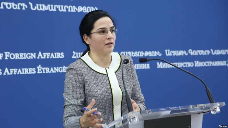 Երբ ՀՀ վարչապետը ԵԽ-ում խոսում է փոխզիջման մշակույթի մասին, Բաքվից սպառնում են, որ հասարակությանը կարող են պատրաստել հիմնախնդրի այլ ձևերով հանգուցալուծման. ԱԳՆ մամուլի խոսնակ Երբ ՀՀ վարչապետը ԵԽ-ում խոսում է փոխզիջման մշակույթի մասին, Բաքվից սպառնում են, որ հասարակությանը կարող են պատրաստել հիմնախնդրի այլ ձևերով հանգուցալուծման. ԱԳՆ մամուլի խոսնակ