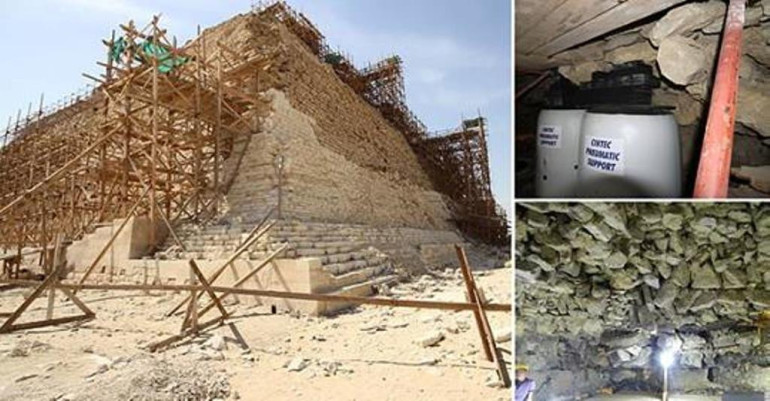 Egypt's ancient pyramids saved from collapse