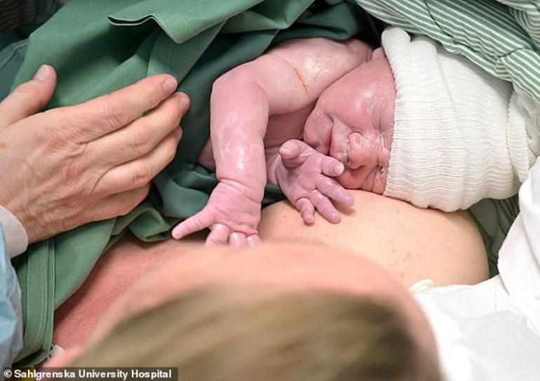 World's first woman to get pregnant after having a womb transplant gives birth to healthy boy