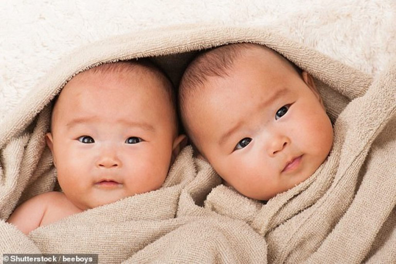 Identical twin sisters 'spotted fighting' in mother's womb during an ultrasound scan