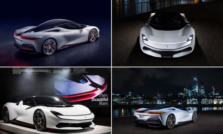 $2.5 Million all-electric Pininfarina Battista hypercar 'faster than a F-16 fighter jet' that can reach 217mph with zero emissions is unveiled in New York